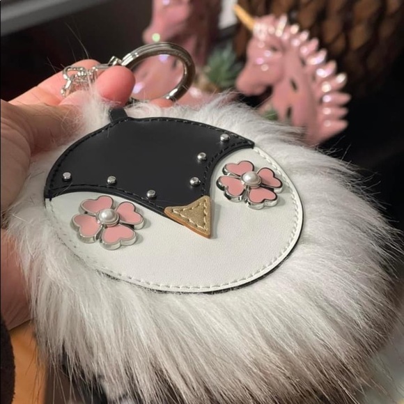 kate spade key chain key fob bag accessories CAT penguin - Picture 3 of 5